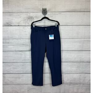 Willit Women's Blue Active Outdoor Hiking Crop Pants Size Large
